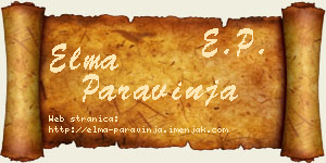 Elma Paravinja vizit kartica